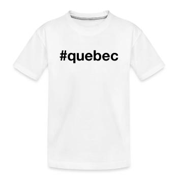 QUEBEC Canada Kanada Hashtag - Kids' Premium Organic T-Shirt - white - Front