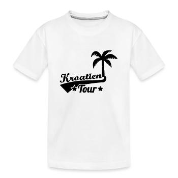 Kroatien - Kinder Premium Bio T-Shirt - Weiß - Vorne