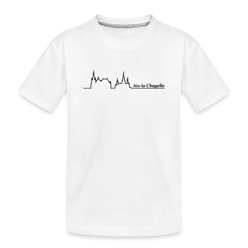 Aachen Skyline - Kinder Premium Bio T-Shirt - Weiß - Vorne