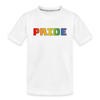 rainbow pride LGBT lgbtqi queer - Kids' Premium Organic T-Shirt - white - Front