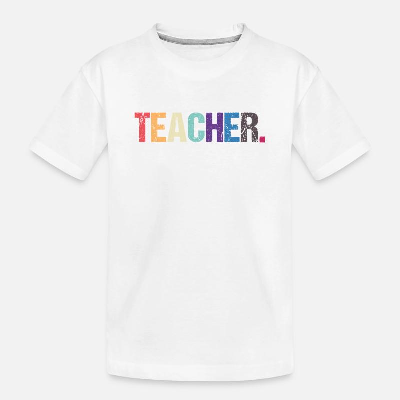 Conception colorée de TEACHER - T-shirt bio Premium Enfant - blanc