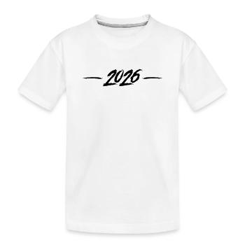 2026 year - Kids' Premium Organic T-Shirt - white - Front