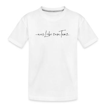 Aus Liebe zum Tanz Salsa Bachata Kizomba Tango - Kinder Premium Bio T-Shirt - Weiß - Vorne