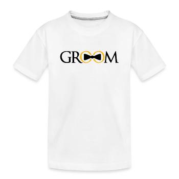 groom rings team bachelor party bachelor par - Kids' Premium Organic T-Shirt - white - Front