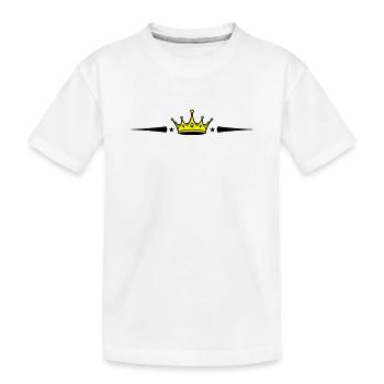 Crown Element - Kids' Premium Organic T-Shirt - white - Front