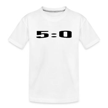 5:0, un score parfait - T-shirt bio Premium Enfant - blanc - Devant