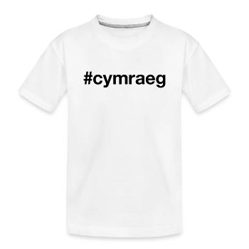 WELSH Hashtag Pays de Galles - T-shirt bio Premium Enfant - blanc - Devant