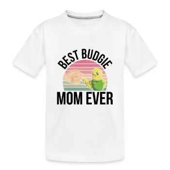 Wellensittich - Kinder Premium Bio T-Shirt - Weiß - Vorne