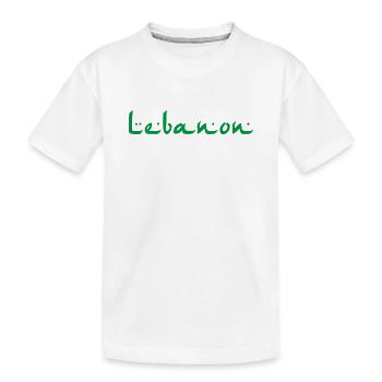 Liban - T-shirt bio Premium Enfant - blanc - Devant