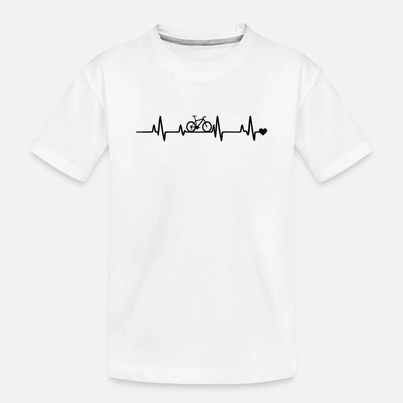  Fahrrad Radfahrer - Kinder Premium Bio T-Shirt - Weiß