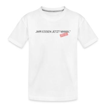 Satzzeichen Retten Leben Spruch - Kinder Premium Bio T-Shirt - Weiß - Vorne