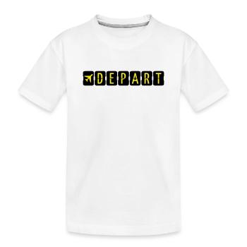 Départ - T-shirt bio Premium Enfant - blanc - Devant