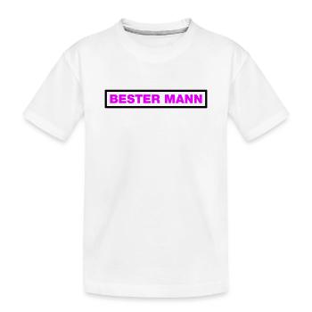 Bester Mann - Kinder Premium Bio T-Shirt - Weiß - Vorne