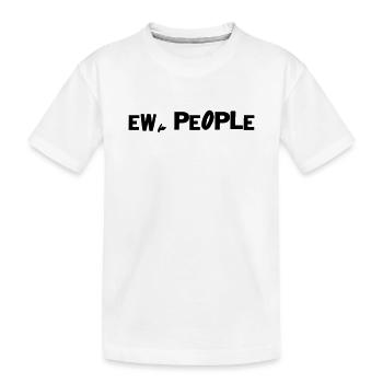 EW, PEOPLE - Kinder Premium Bio T-Shirt - Weiß - Vorne