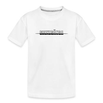 Grenzgänga, Risikofreudig, Dialekt - Kinder Premium Bio T-Shirt - Weiß - Vorne