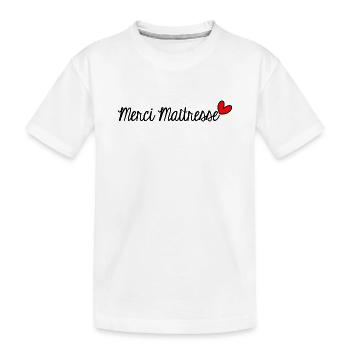 GELIEBTE. VIELEN DANK. DANKE HERRIN - Kinder Premium Bio T-Shirt - Weiß - Vorne