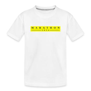 Marathon 2026 - Kinder Premium Bio T-Shirt - Weiß - Vorne