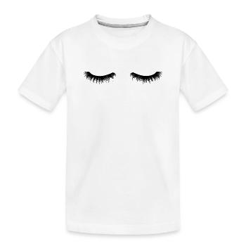 Abstraktes Farbenspiel auf Leinwand - Kinder Premium Bio T-Shirt - Weiß - Vorne