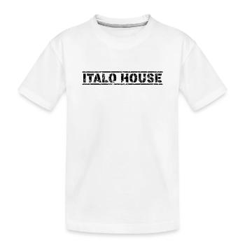 Italo House - Kinder Premium Bio T-Shirt - Weiß - Vorne