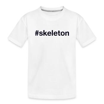 Hashtag squelette - T-shirt bio Premium Enfant - blanc - Devant