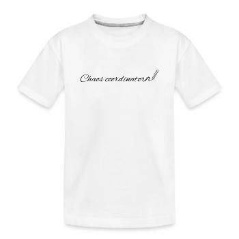 Chaos Coordinator Funny Teacher School T-Shirt - Kids' Premium Organic T-Shirt - white - Front