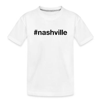 NASHVILLE Hashtag Tennessee - Kids' Premium Organic T-Shirt - white - Front