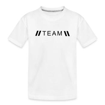 Style Team - Kids' Premium Organic T-Shirt - white - Front