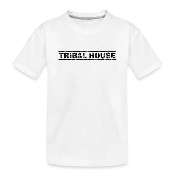 Tribal House - Kinder Premium Bio T-Shirt - Weiß - Vorne