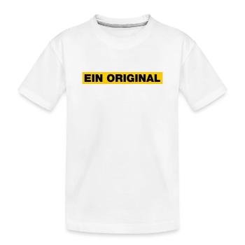 Ein Original - Kinder Premium Bio T-Shirt - Weiß - Vorne