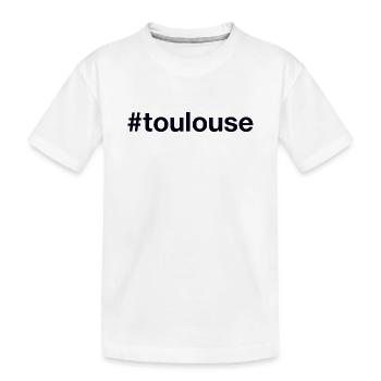 TOULOUSE Hashtag - Kids' Premium Organic T-Shirt - white - Front