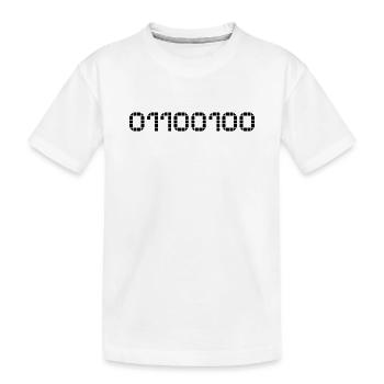 Notation binaire - 100 - T-shirt bio Premium Enfant - blanc - Devant