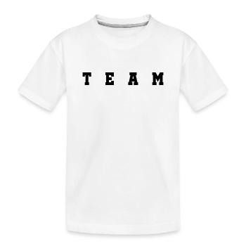 Team - Kinder Premium Bio T-Shirt - Weiß - Vorne