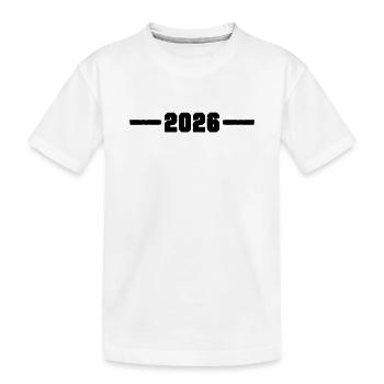2026 year - Kids' Premium Organic T-Shirt - white - Front