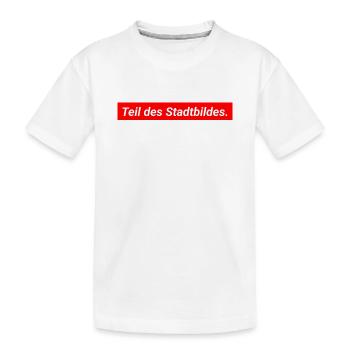 Partie de la déclaration Democracy Merz sur le paysage urbain - T-shirt bio Premium Enfant - blanc - Devant
