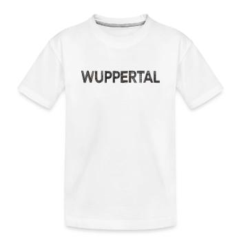 WUPPERTAL – Typographie architecturale industrielle - T-shirt bio Premium Enfant - blanc - Devant
