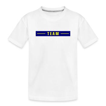 Team Stroke - Kids' Premium Organic T-Shirt - white - Front