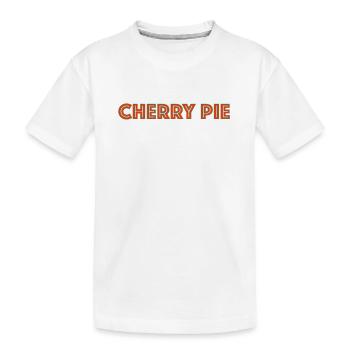 Police néon cherry pie - T-shirt bio Premium Enfant - blanc - Devant
