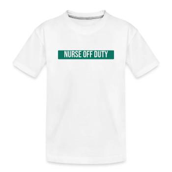 Infirmière hors service Cadeau drôle drôle pour une infirmière - T-shirt bio Premium Enfant - blanc - Devant