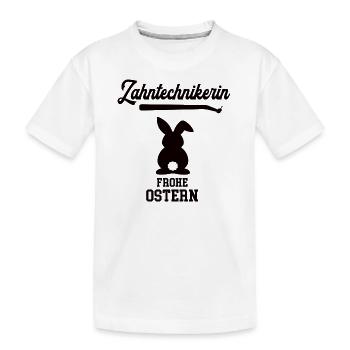 Zahntechnikerin Ostern Geschenk Zahnarzt Praxis - Kinder Premium Bio T-Shirt - Weiß - Vorne