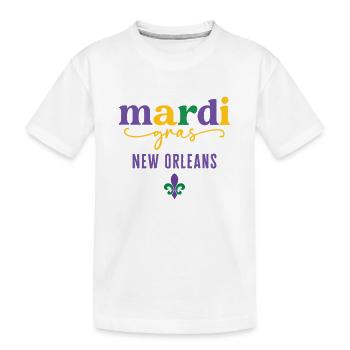 Mardi Gras : La Nouvelle-Orléans - T-shirt bio Premium Enfant - blanc - Devant