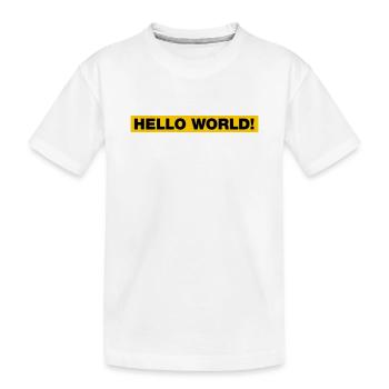 Salut tout le monde! - T-shirt bio Premium Enfant - blanc - Devant