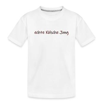 echte Kölsche Jung - Kinder Premium Bio T-Shirt - Weiß - Vorne