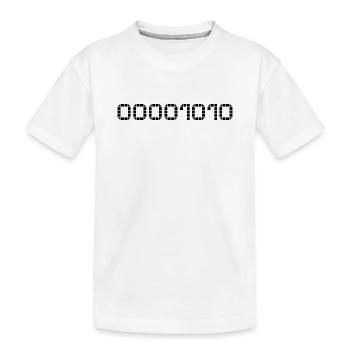 Notation binaire - 10 - T-shirt bio Premium Enfant - blanc - Devant