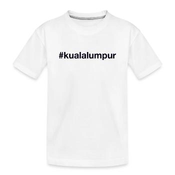 KUALA LUMPUR Hashtag Malaysia - Kinder Premium Bio T-Shirt - Weiß - Vorne