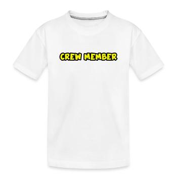 Crew Mitglied - Kinder Premium Bio T-Shirt - Weiß - Vorne