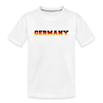 Deutschland T-Shirt Germany - Kinder Premium Bio T-Shirt - Weiß - Vorne