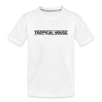 Tropical House - Kids' Premium Organic T-Shirt - white - Front