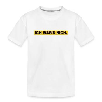 Ich war’s nich... - Kinder Premium Bio T-Shirt - Weiß - Vorne