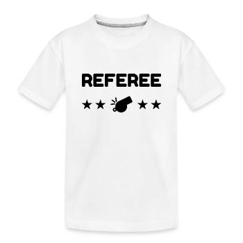 Referee Refereeing Schiedsrichter Arbitre Sport - Kids' Premium Organic T-Shirt - white - Front