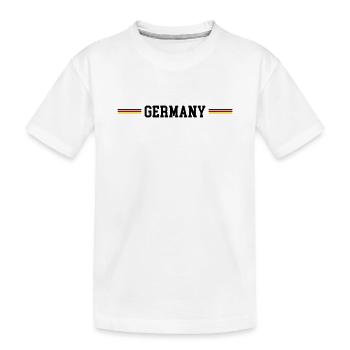 Germany Flag - Kids' Premium Organic T-Shirt - white - Front